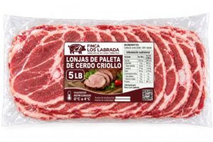Lonjas de paletas de cerdo criollo, 5lb