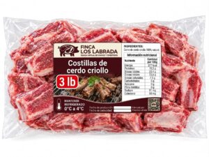 Costilla de cerdo criollo, 3lb