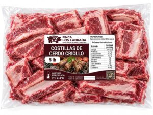 Costilla de cerdo criollo, 5lb