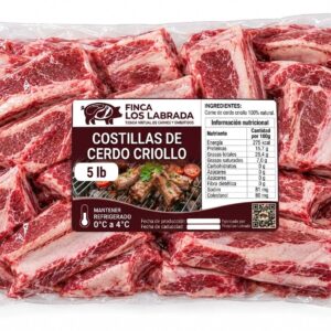 Costilla de cerdo criollo, 5lb