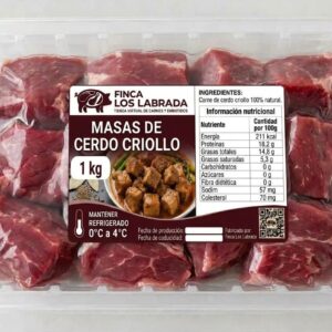 Masas de cerdo criollo, 1kg