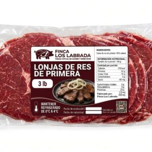 Lonjas de res de primera, 3lb
